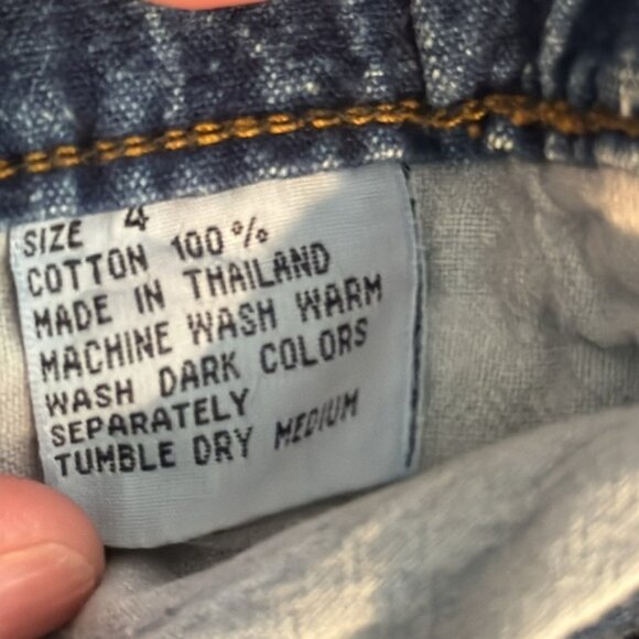 VTG Girls 90s Denim Skirt and Tie Dye T-Shirt Size 4 - Picture 11 of 16